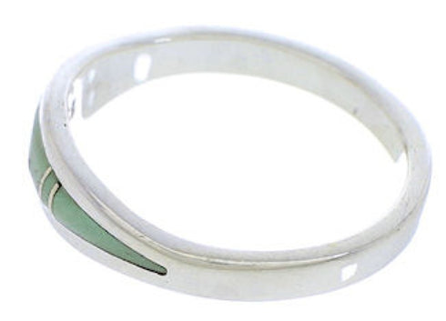 Turquoise Authentic Sterling Silver Jewelry Ring Size 5-1/2 ZX36097